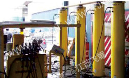 工程液壓千斤頂用于大型電鏟維修同步頂升更換回轉(zhuǎn)支承