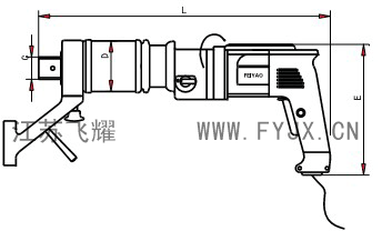 數(shù)顯電動定扭矩扳手示意圖